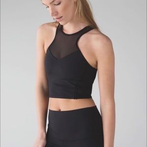 Lululemon black crop top
